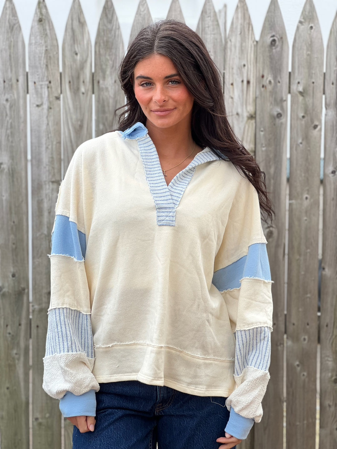 Colorblock Long Sleeve Top – IslandGypsy