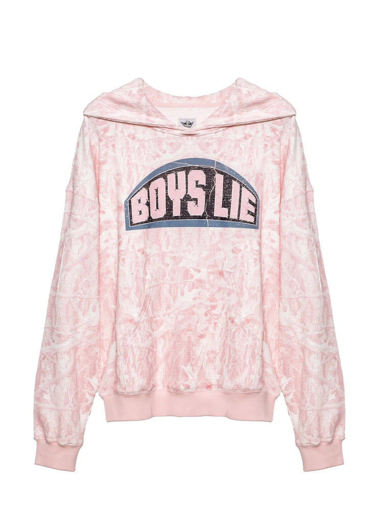 NWT Boys Lie Blue & Pink Cotton Satchel Boys Lie 1-800 Revamped Kara Crewneck - Blue – Hazel & Olive main image 4